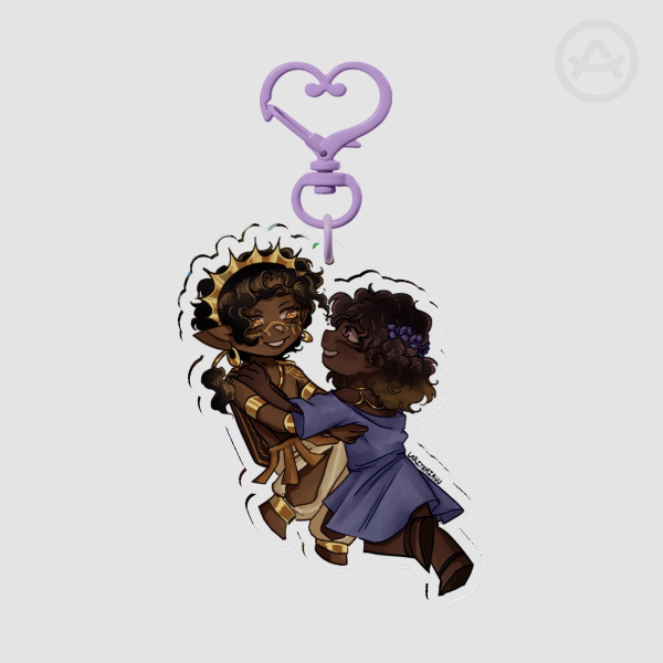 Apollo and Hyacinth Keychain
