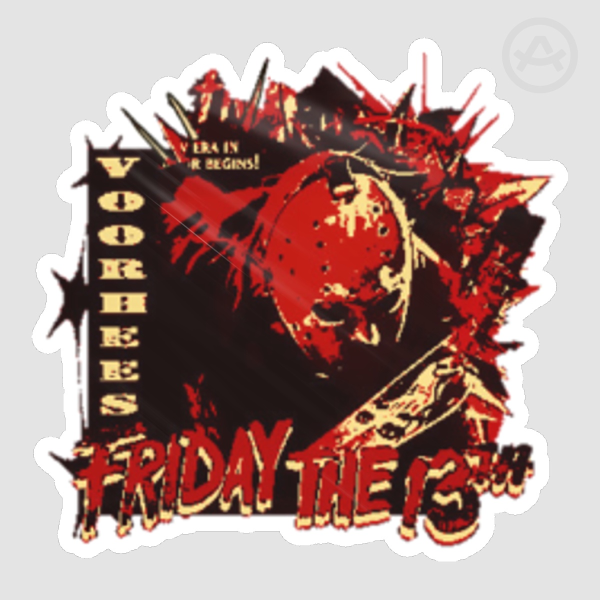 FRIDAY THE 13TH JASON VOORHEES STICKER
