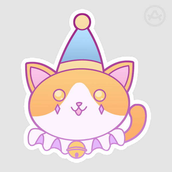 Circus Cat Sticker
