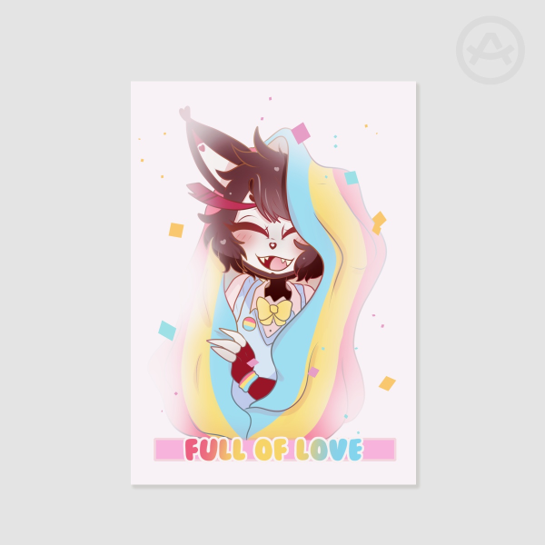 Husk Pansexual Pride print | Hazbin Hotel