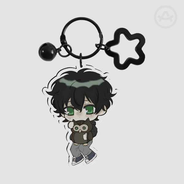 Kylar The Loner Acrylic Keychains (Degrees Of Lewdity)