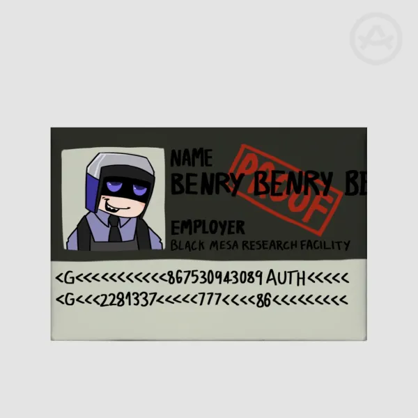 Benrey Passport Rectangular Pin