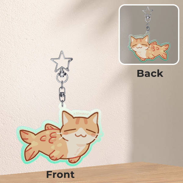 cat fish keychain!