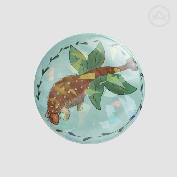 Ankylosaurus Button Pin Badge