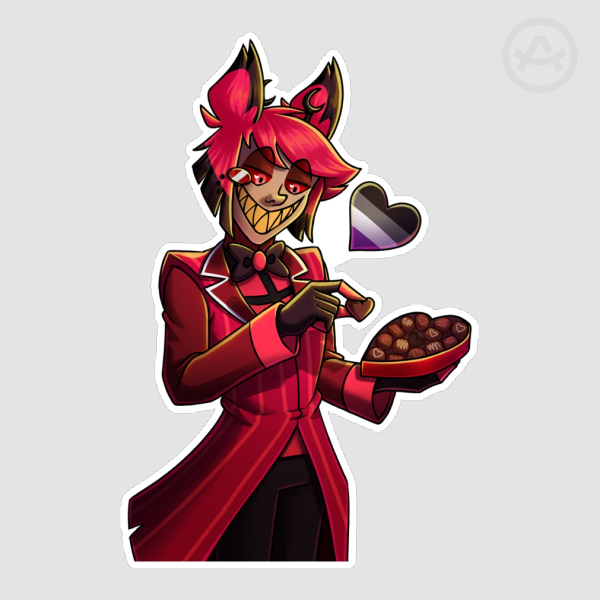 Alastor Ace Valentine's Day Sticker