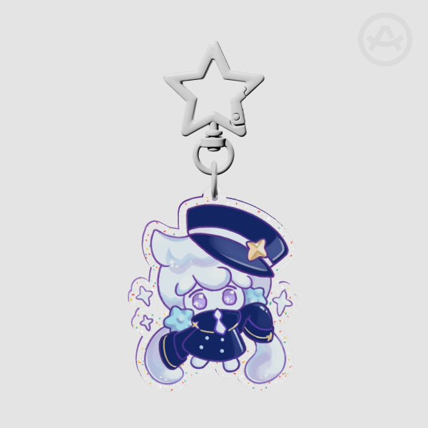 Cookie Run Milky Way Cookie Clear Glitter Charm