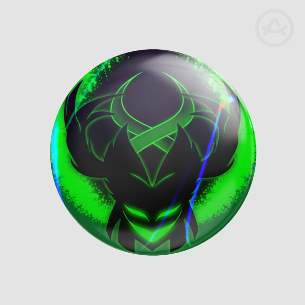 Alastor In The Dark Button Pin