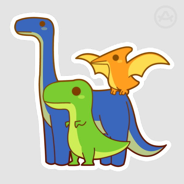 Dino Gang Sticker