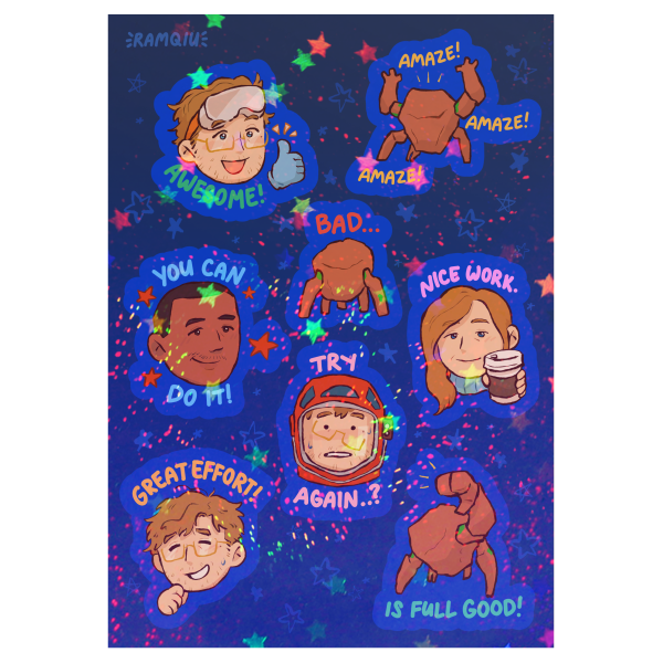 Words of (Mostly) Great Encouragement A5 Sticker Sheet