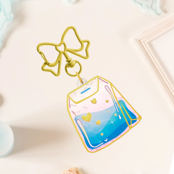 LGBTea Bag - Pan Ripple Acrylic Keychains
