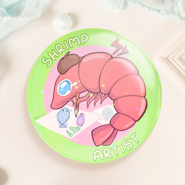 Shrimp Artist Pin