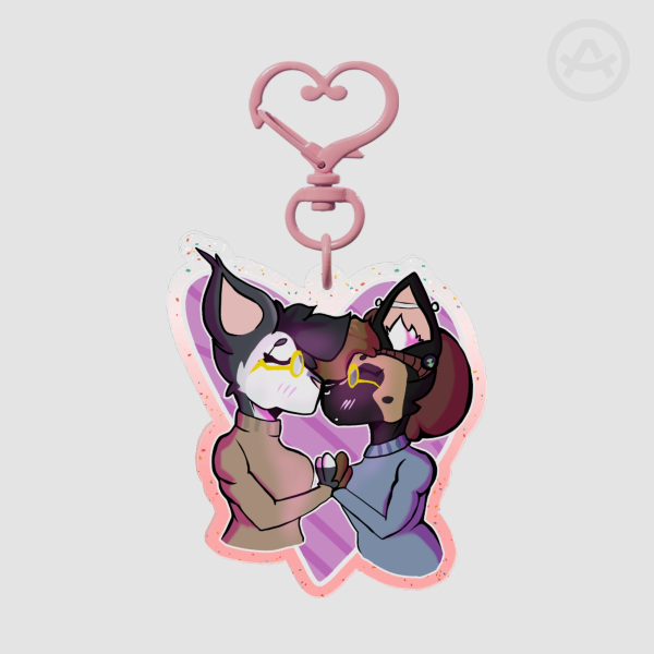 Bahari x Sahra Yuri Colored Edge Acrylic Keychains