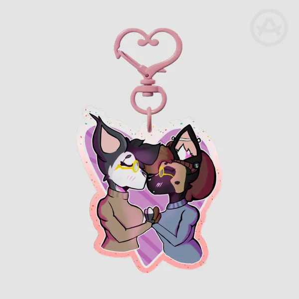 Bahari x Sahra Yuri Colored Edge Acrylic Keychains