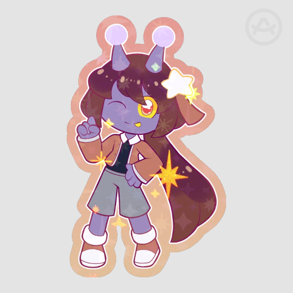 Asako on Parade - Sparkly Sticker