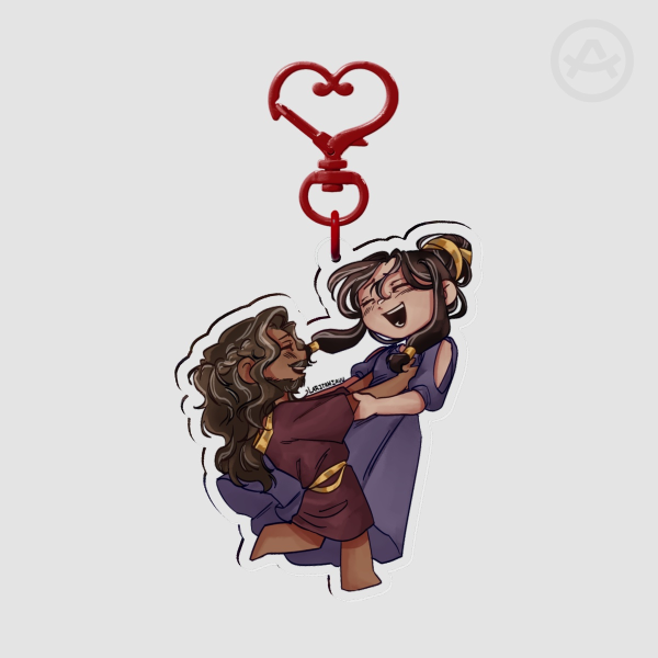 Odysseus and Penelope Keychain