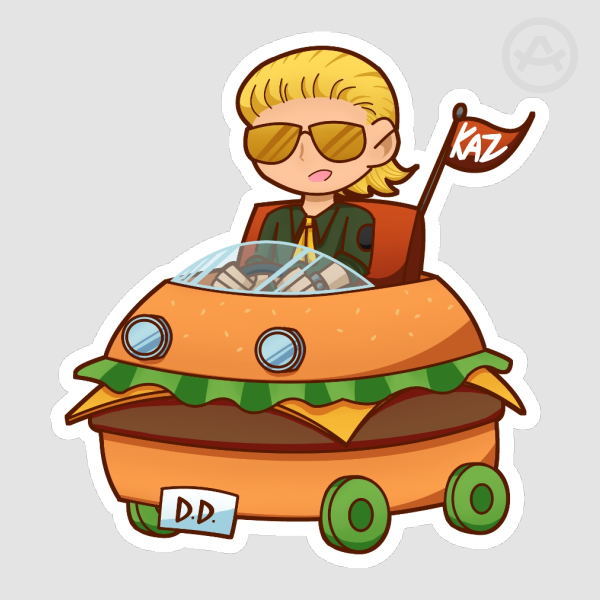 Miller's Burgermobile Sticker