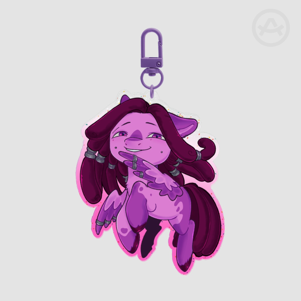 Jabber pony Colored Edge Acrylic Keychain