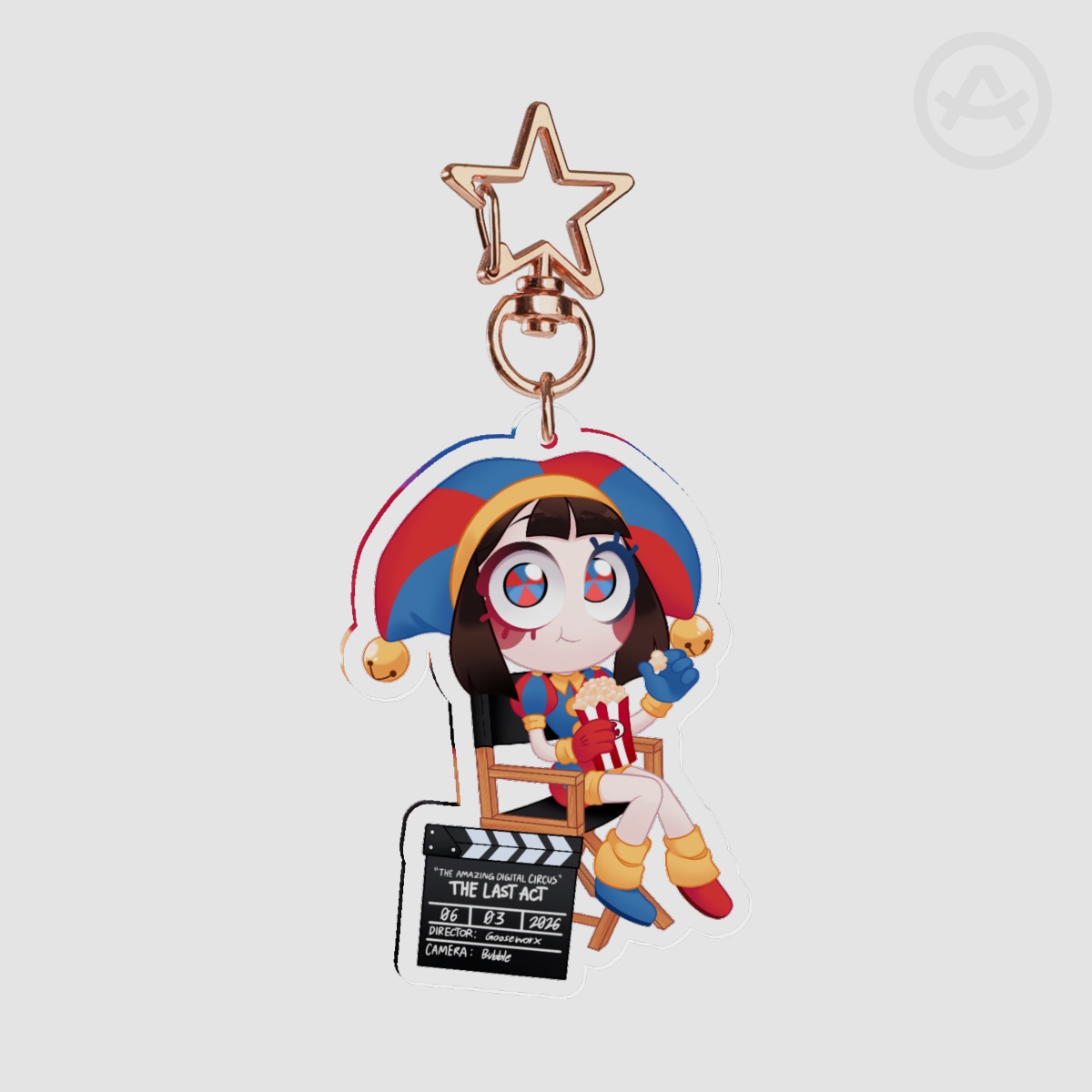 Pomni Movie Clear Acrylic Keychain