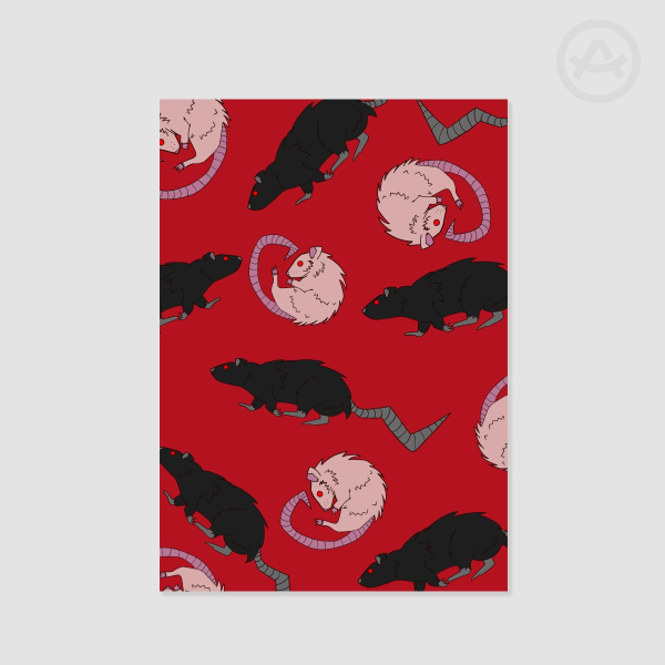 Evil Scary Rat Poster