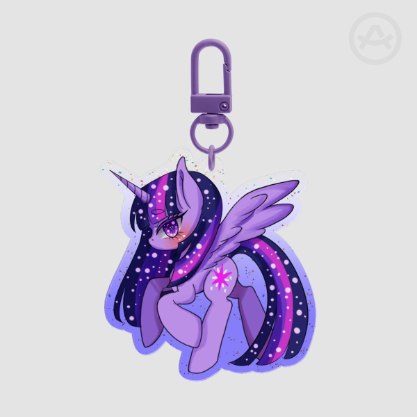 Twillight Sparkle [ Colored Edge Acrylic Keychains ]