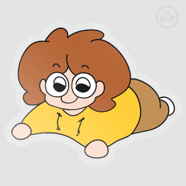 Sprawled Kippy Sticker