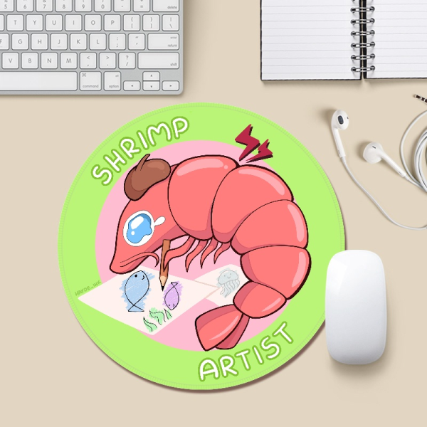 Shrimp Artist Mouse Pad