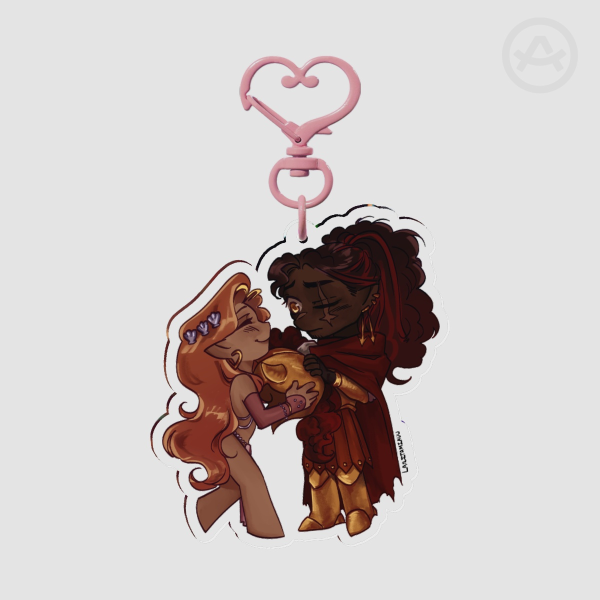 Aphrodite and Ares Keychain
