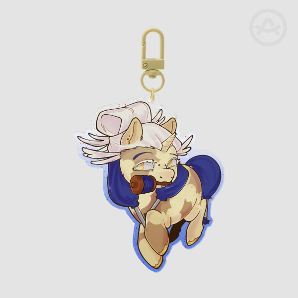 Tamsy Pony Colored Edge Acrylic Keychain