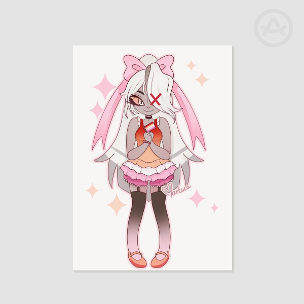 Vaggi lesbian pride print | hazbin hotel