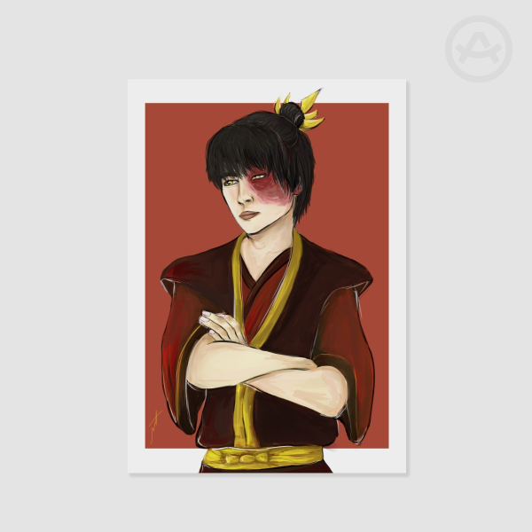 Avatar The Last Airbender Fire Lord Zuko Art Print Poster A4