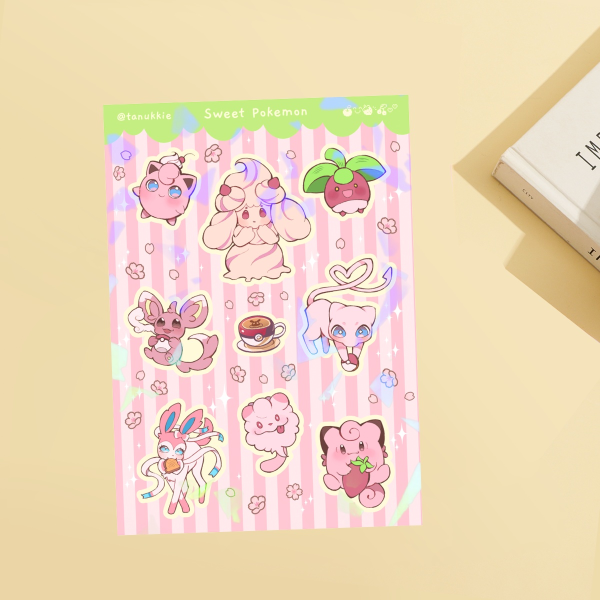 Sweet Pokemon ★ Sticker Sheet ❀˖°