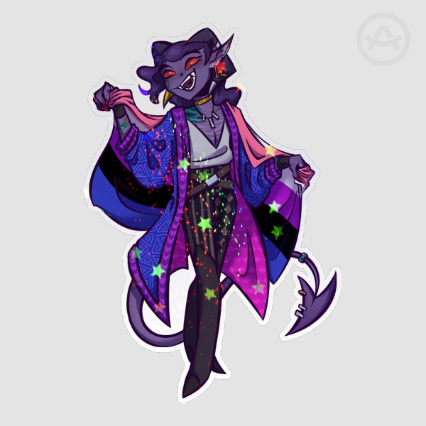 Mollymauk pride sticker - Mighty Nein