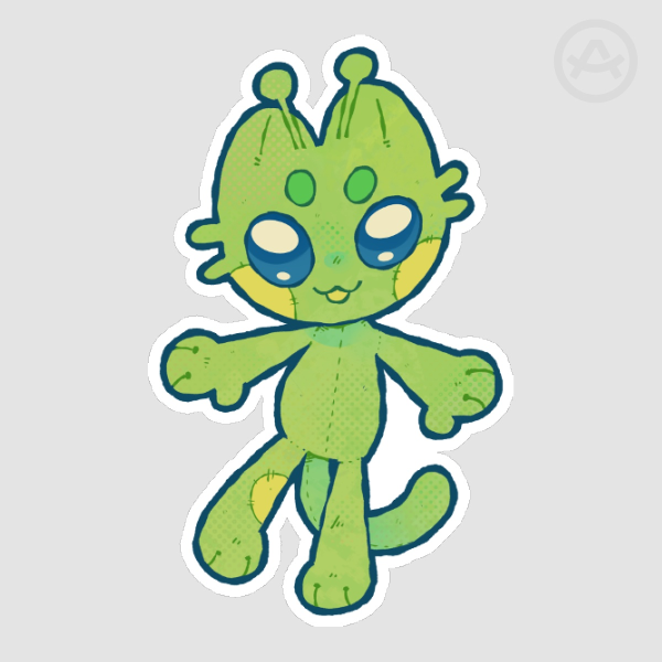 Glorp Plushie - Sticker