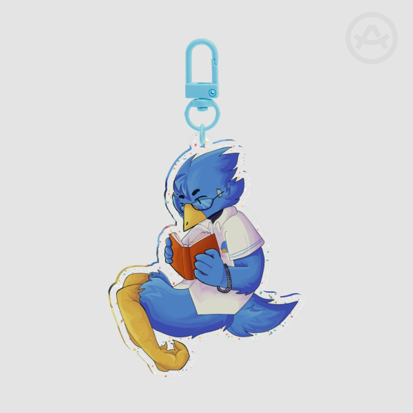 Berdly Glitter Keychain, Deltarune