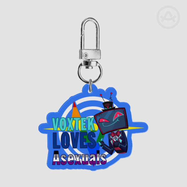VoxTek LOVES Asexuals! | Acrylic Keychain