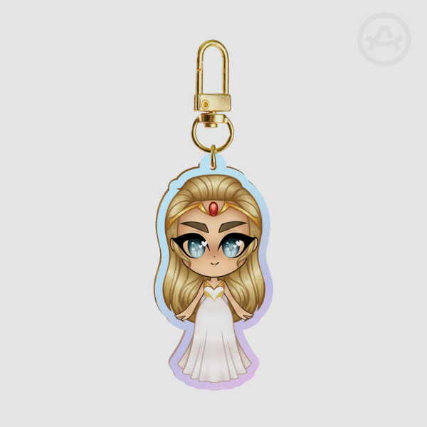 Chibi She-Ra - Future Adora Rainbow Keychain