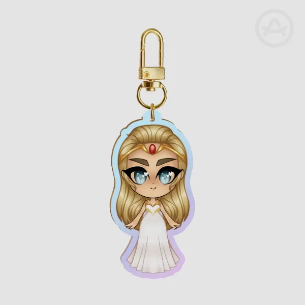 Chibi She-Ra - Future Adora Rainbow Keychain