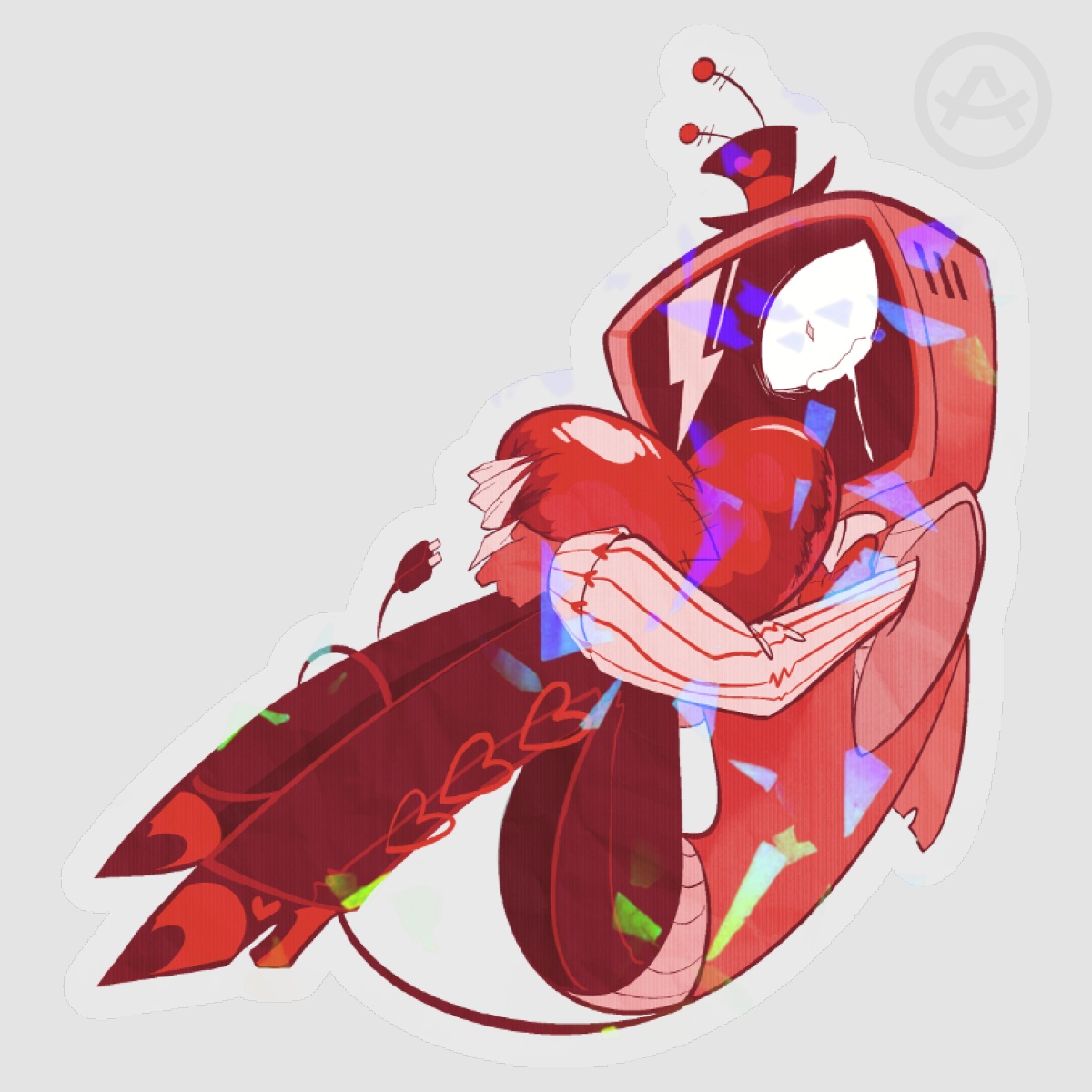 BoxVox Heartbroken Valentines Vinyl Sticker