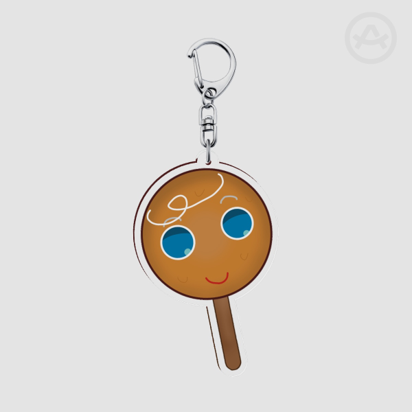 Gingerbrave Ice Cream Keychain (Cookie Run)