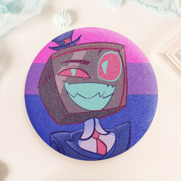 Pride 'Bi' Vox Plush Badge