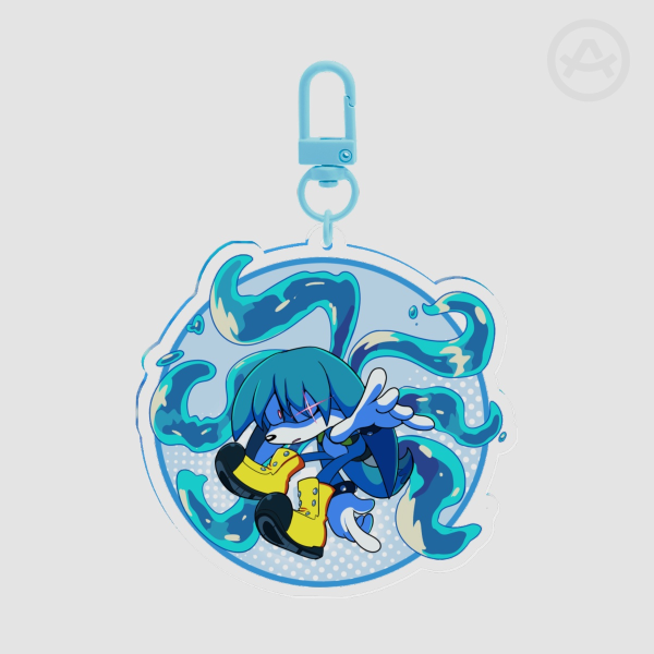 Kitsunami The Fennec Clear Acrylic Keychain
