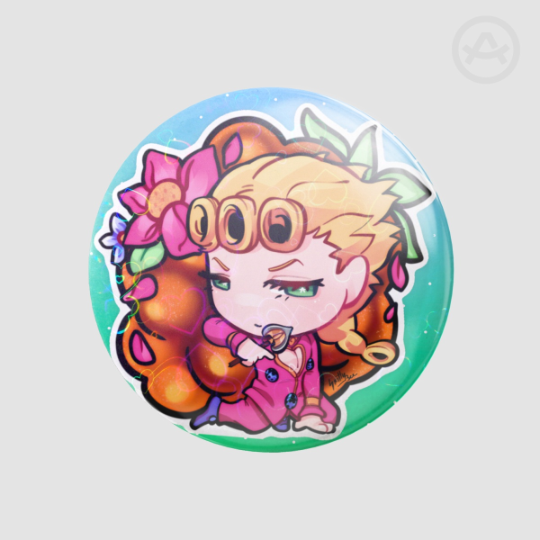 Giorno Giovanna Berry JJBA Round Badges (Button Pins) (58mm)