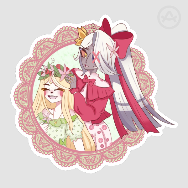 Chaggi cottagecore sticker - soft touch || hazbin hotel
