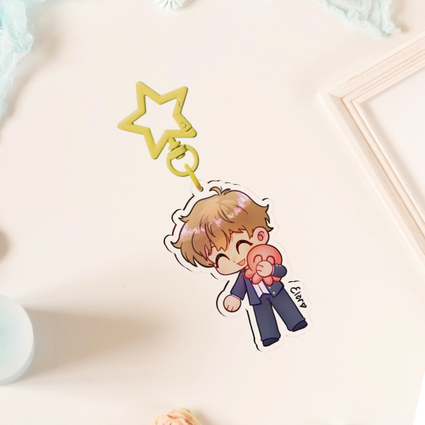 Hirose Gambare Nakamura Kun Clear Acrylic Keychains