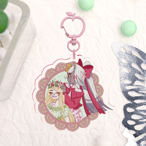 Chaggi cottagecore 8cm keychain | Hazbin hotel