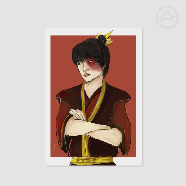 Avatar The Last Airbender Fire Lord Zuko Art Print Poster A5