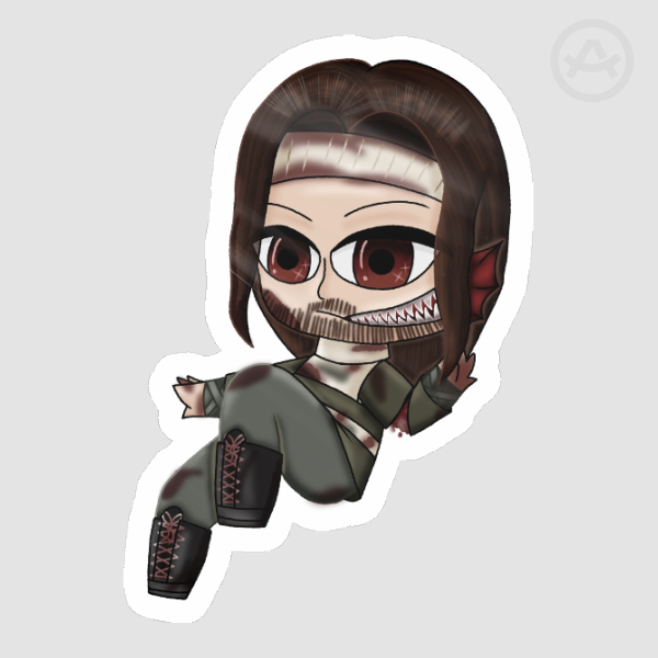 Mutated Simon Iron Lung Sticker