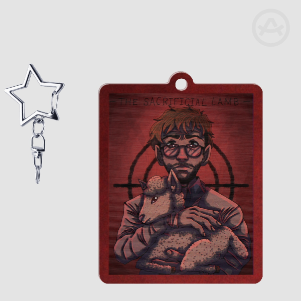 Project Hail Mary Grace and Stratt Lenticular Acrylic Pendant