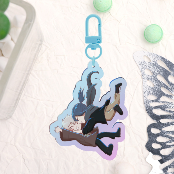 No.6 Rainbow Acrylic Keychain