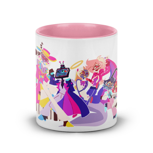 Hazbin Hotel PRIDE Mugs (Chaggi, StaticMoth, CherriSnake, MadMaid, RadioApple)